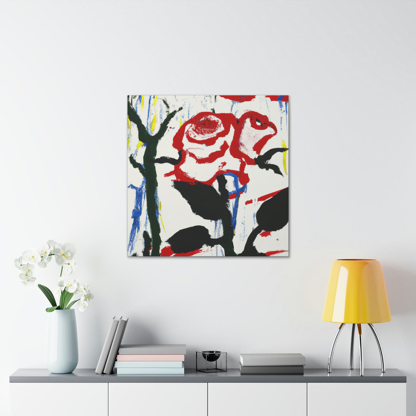 "Rose in Expressionism" - Canvas