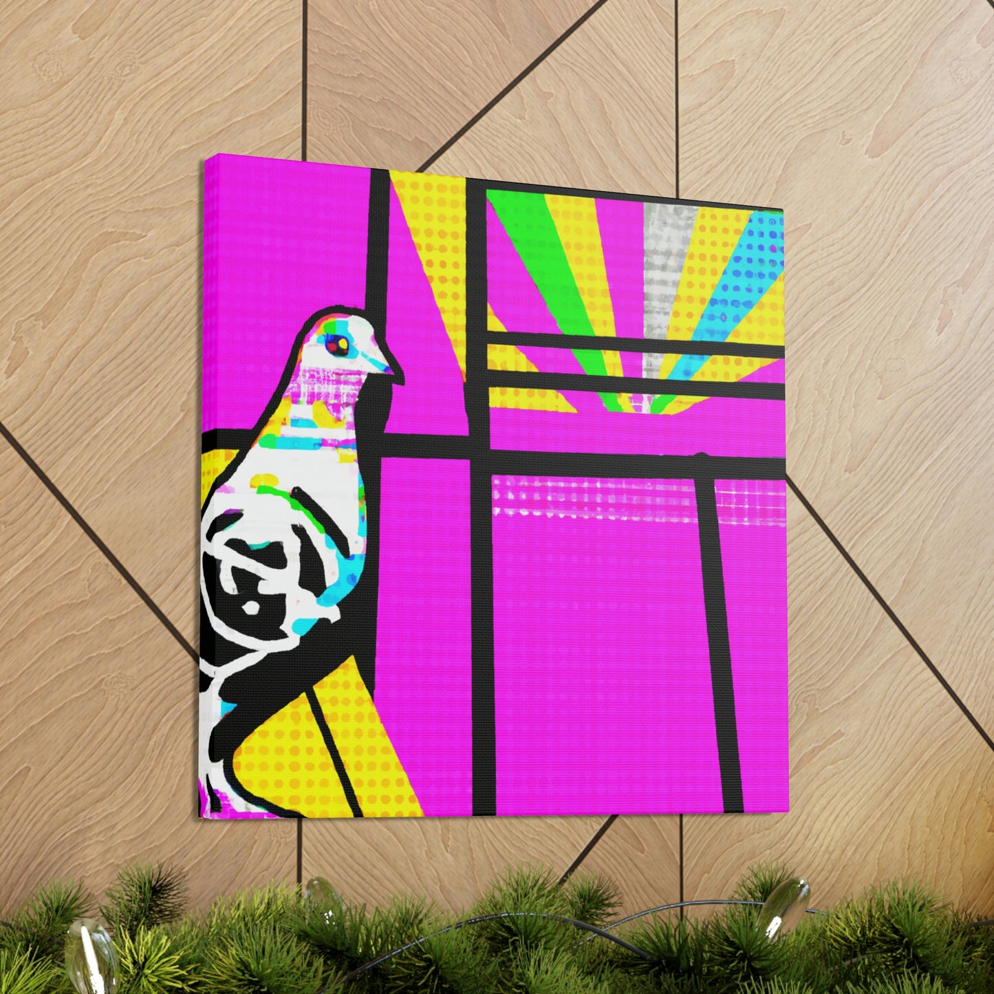 Pigeons in Flightpainting - Canvas