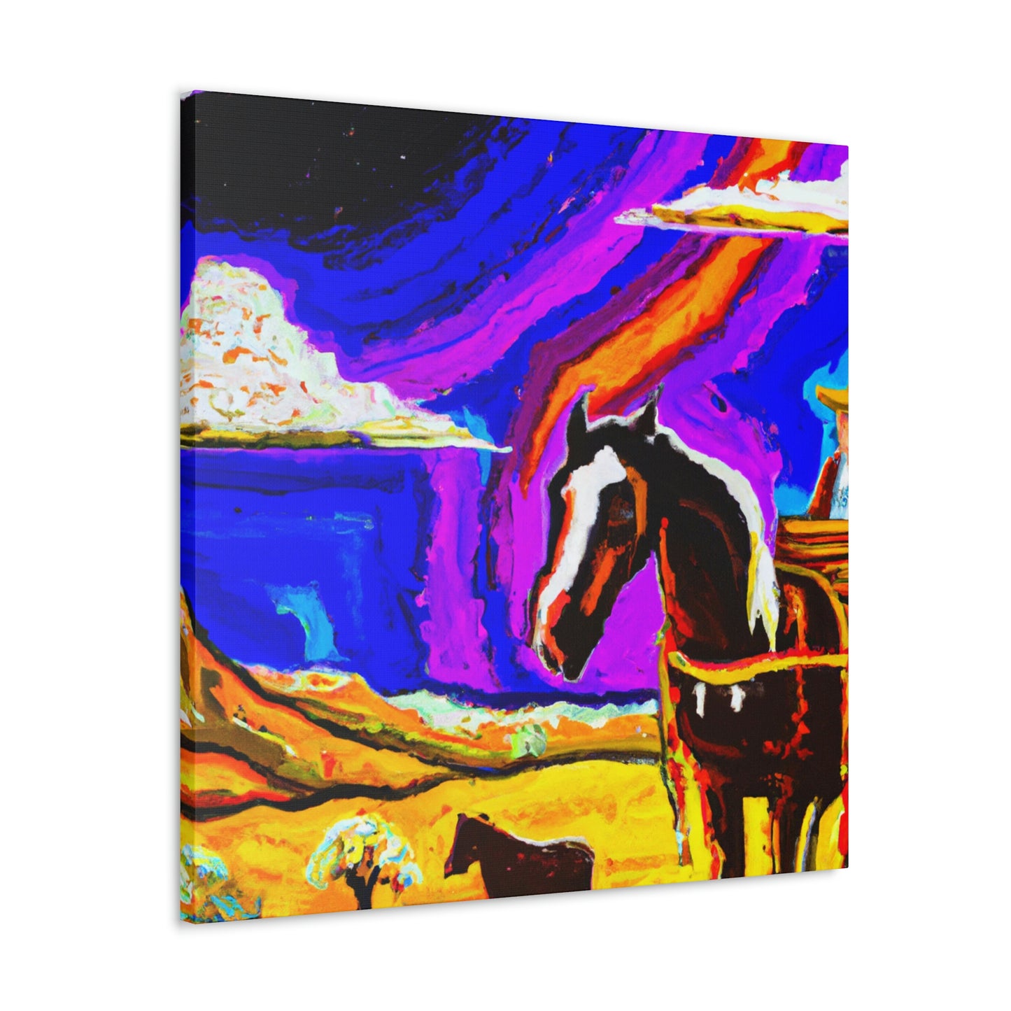 Stagecoach In Motion - Canvas