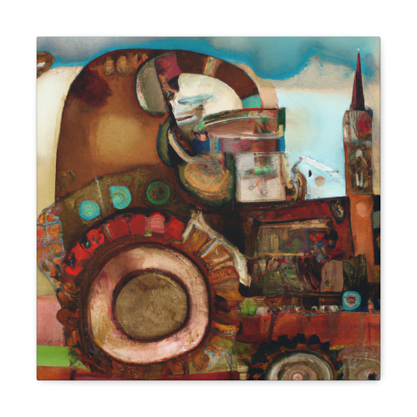 Tractor in Progressions - Canvas