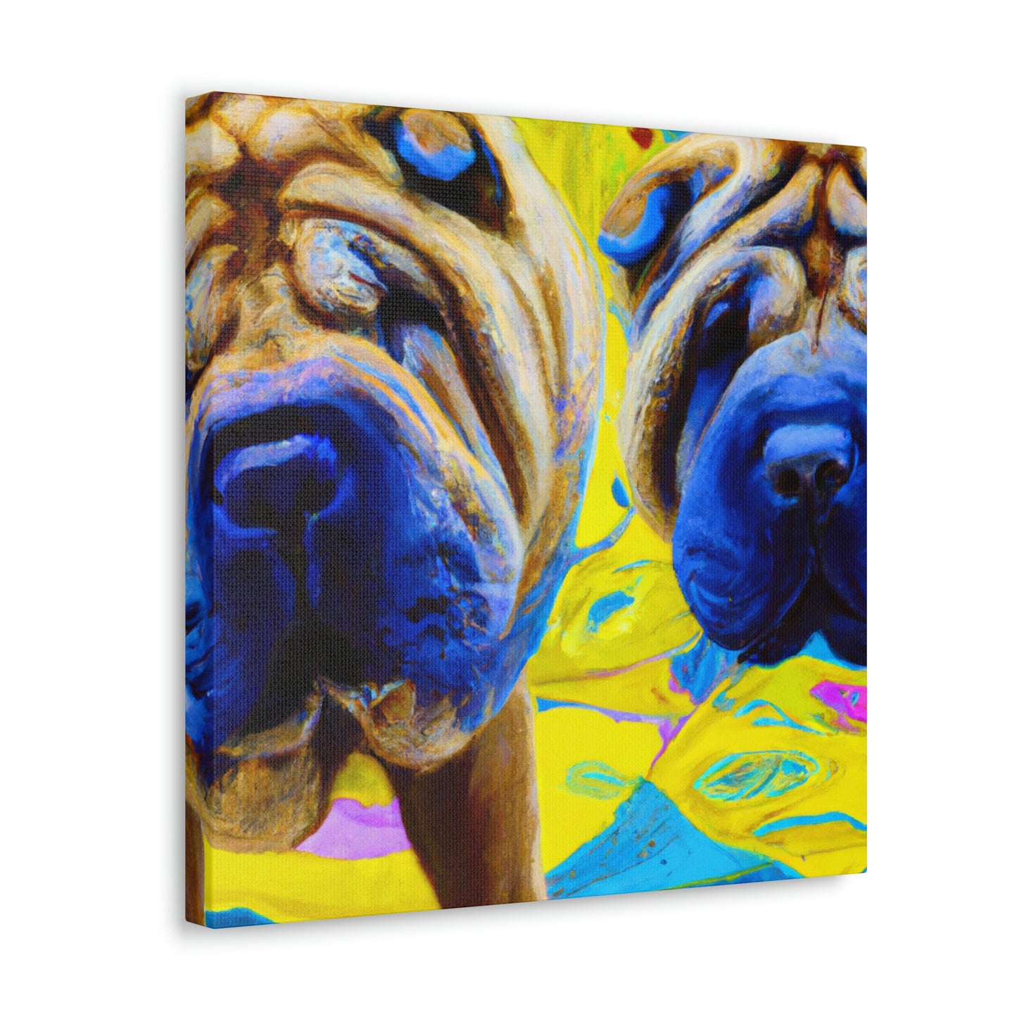 Sleeping Shar Pei Dream - Canvas