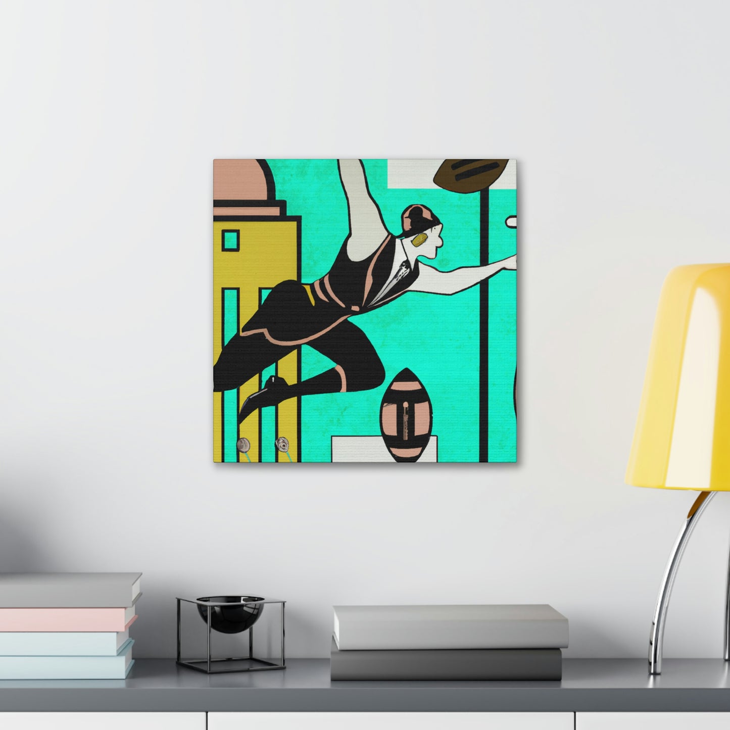 "Football in Motion Opulence" - Canvas