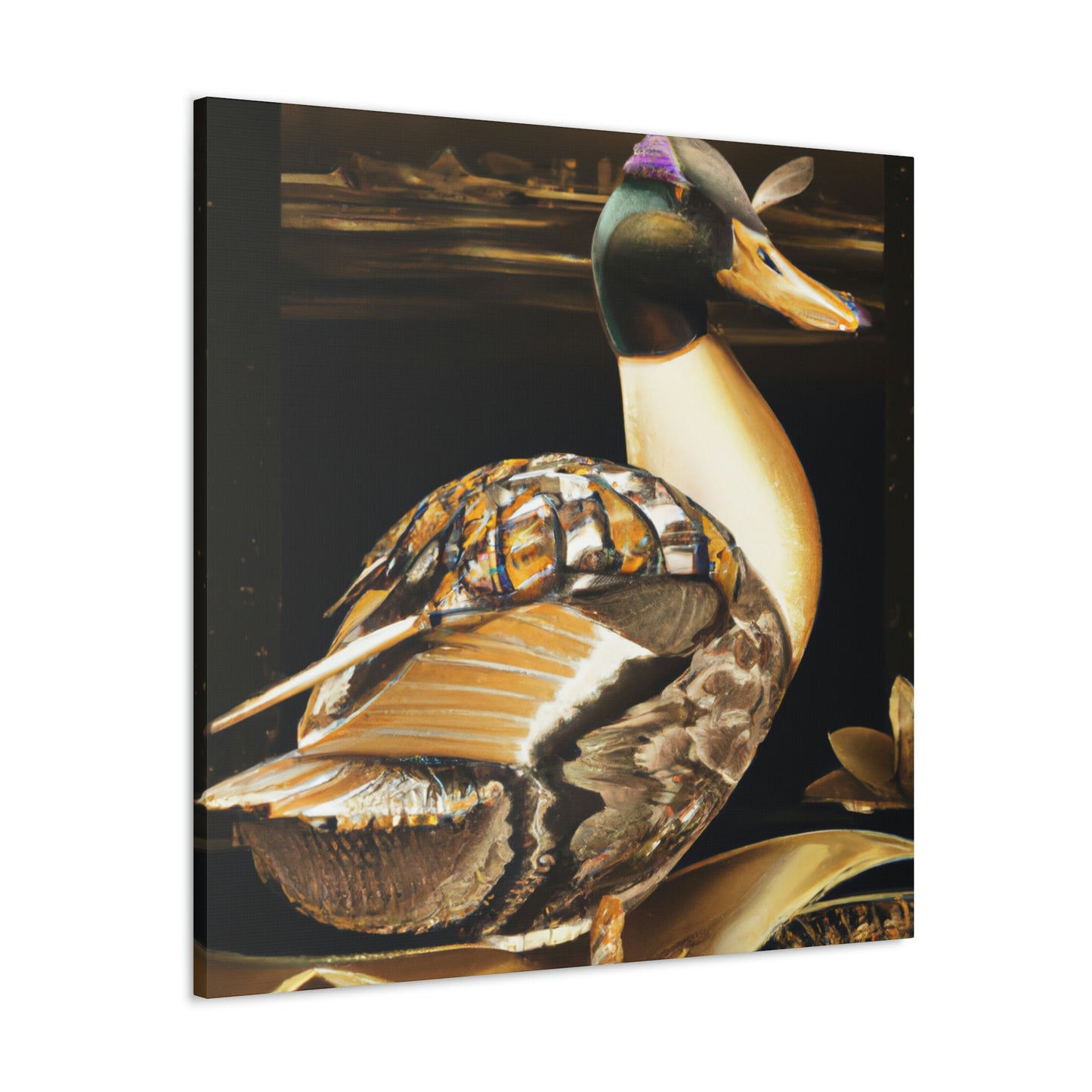 Mallard in Art Deco - Canvas