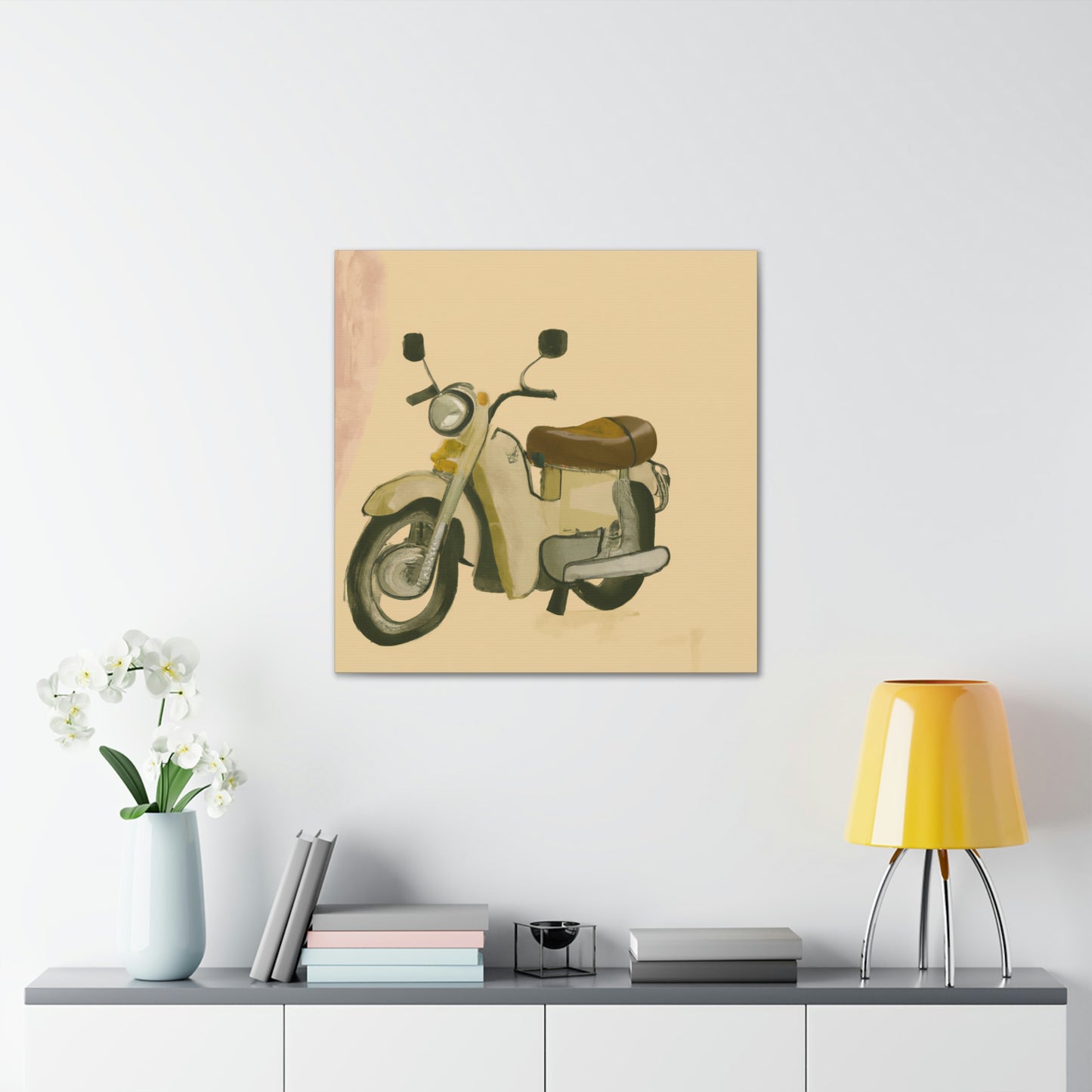 Motorcycle in Monochrome - Canvas