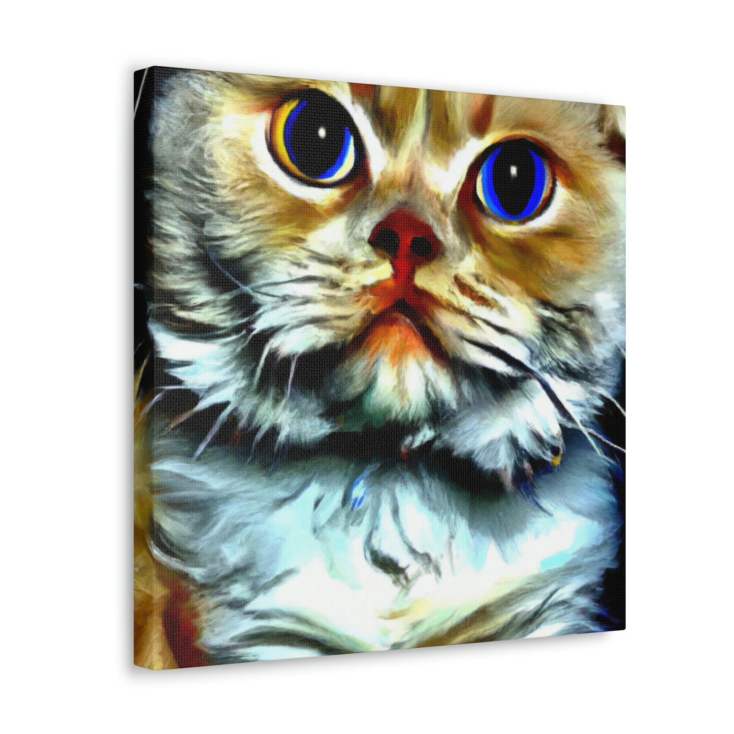 Feline Furry Enchantment - Canvas