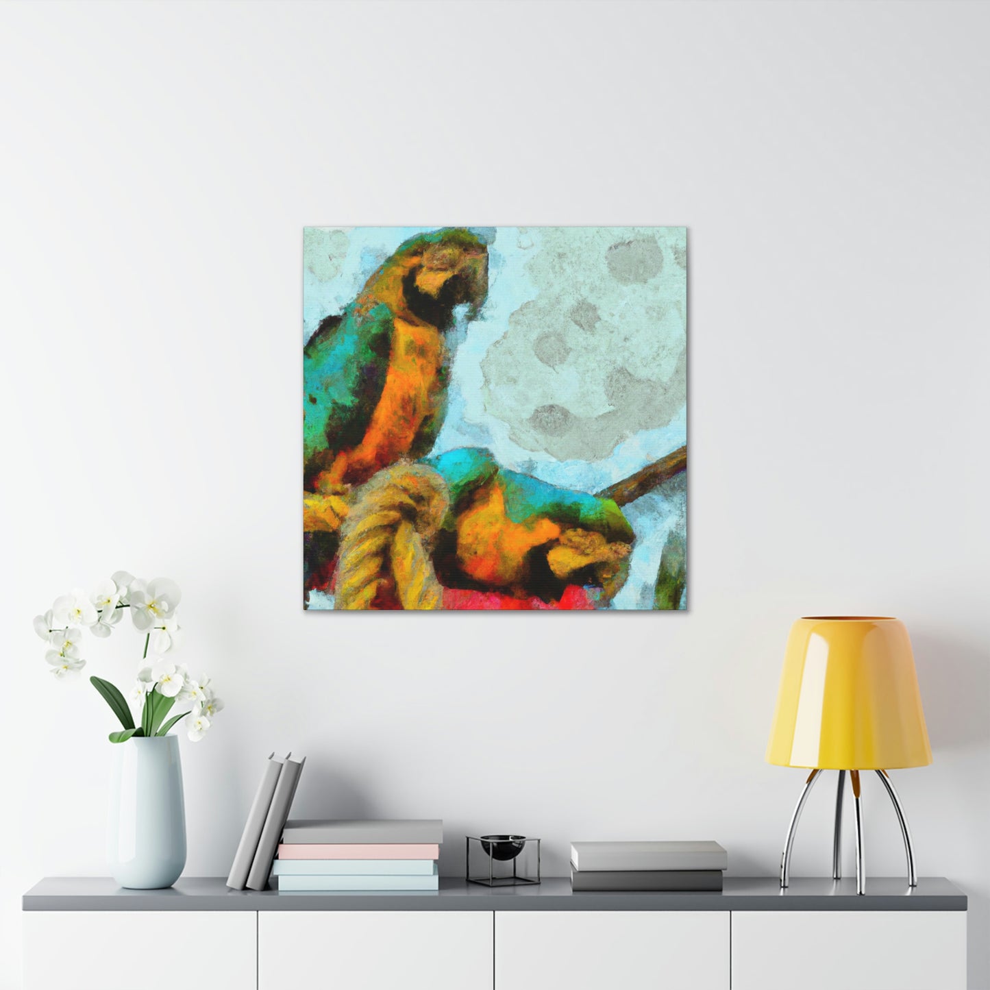 "Macaws in Harmony" - Canvas