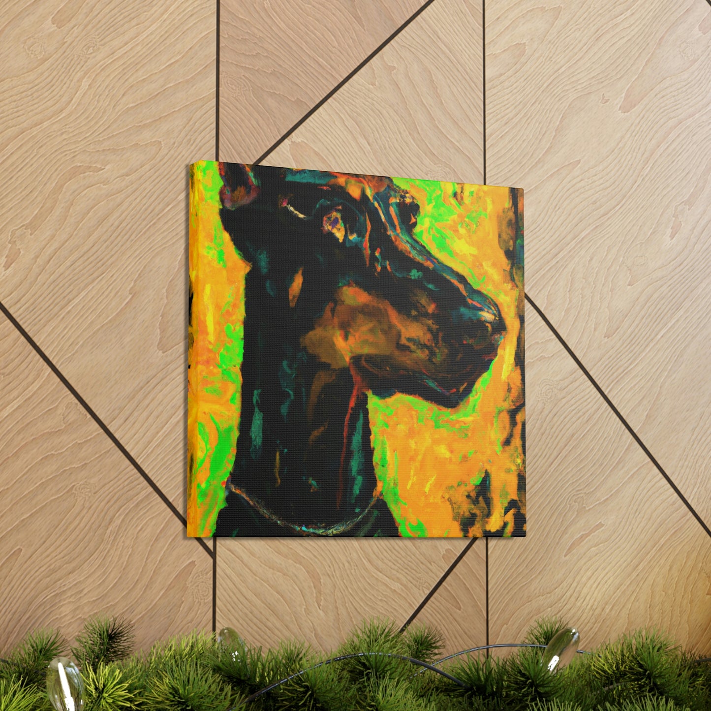 Doberman in Expressionism - Canvas