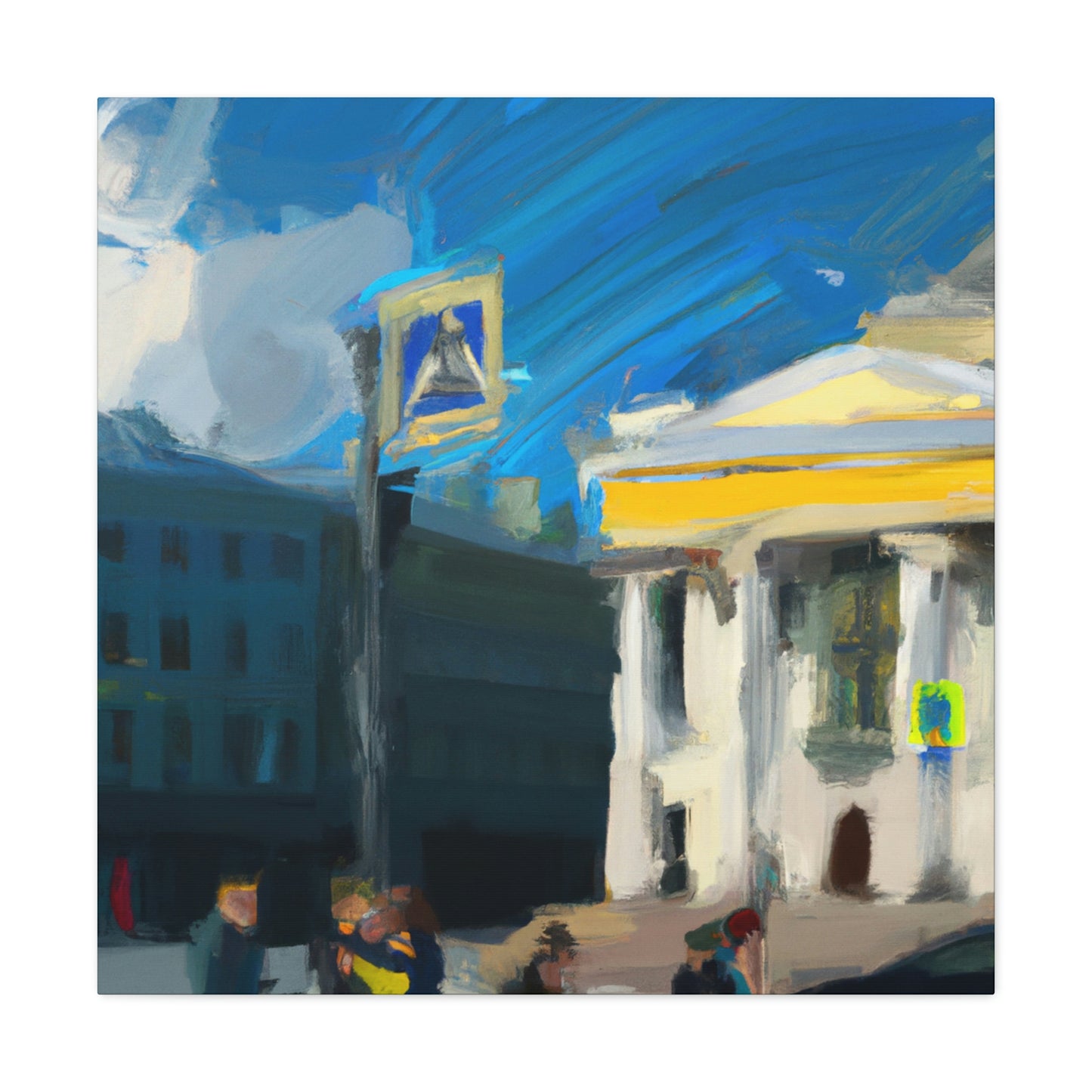 Neoclassical Digital Splendor - Canvas