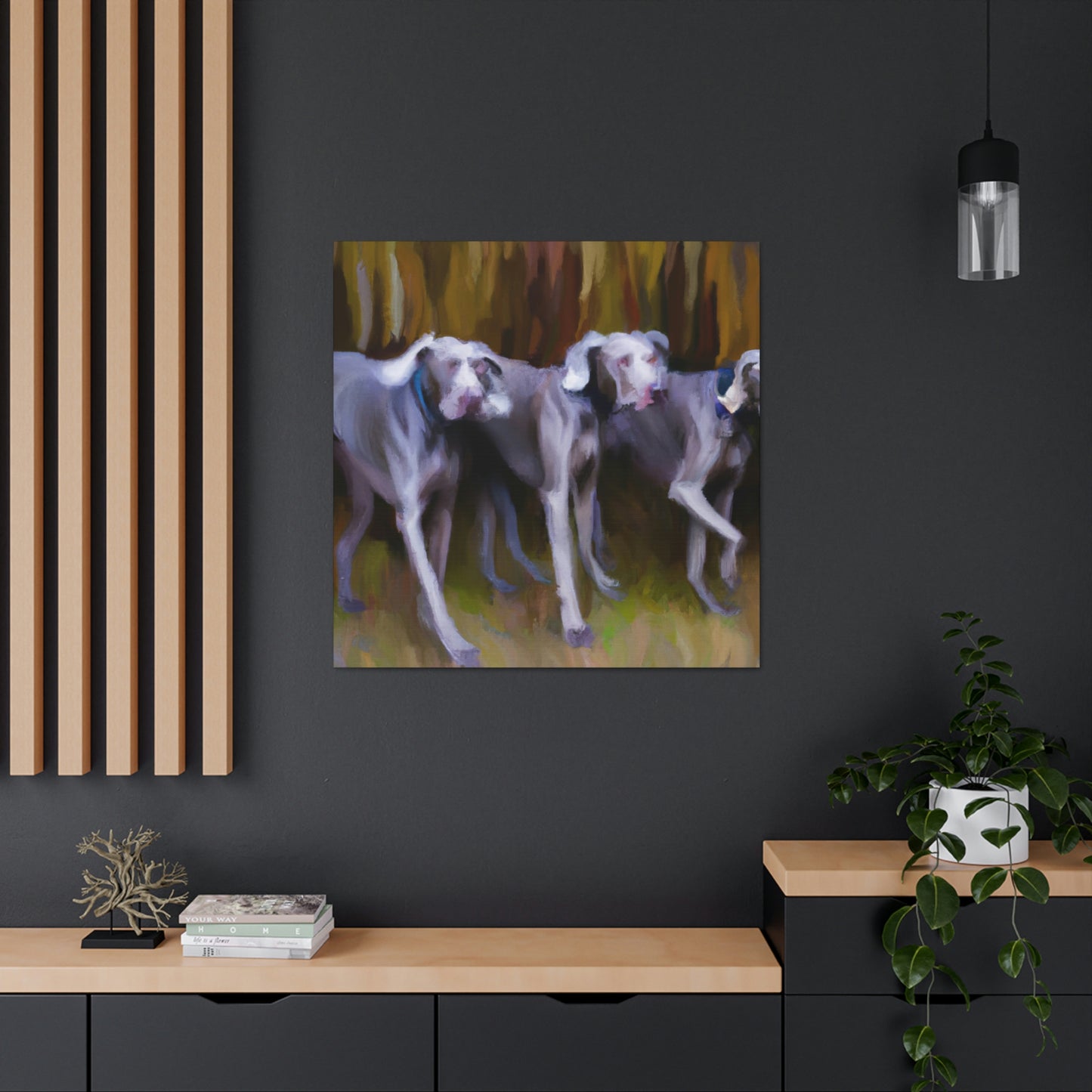 Weimaraner Abstract Expression - Canvas