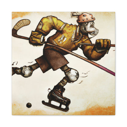 Hockey on Gears Wheels - Canvas