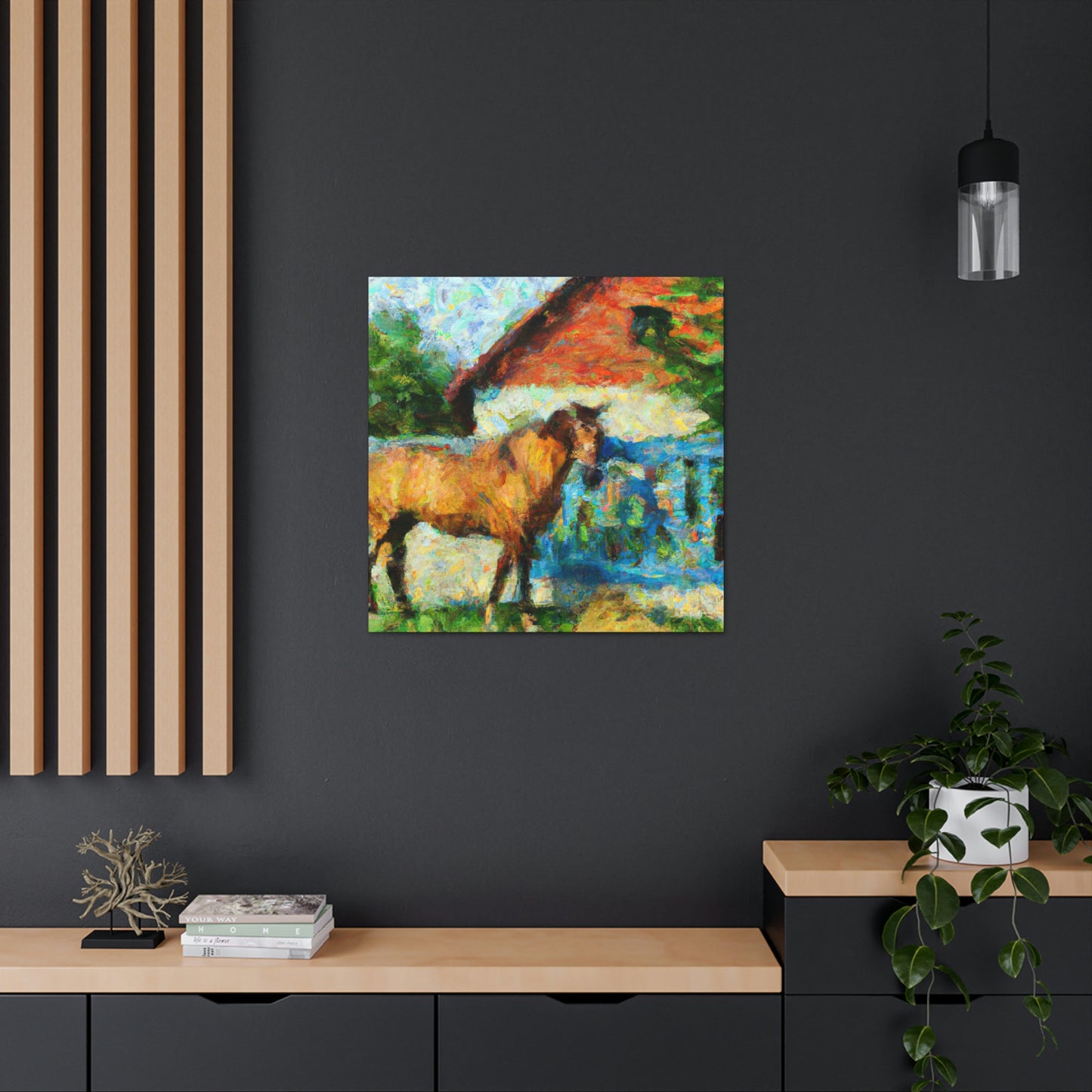 "Horse in Motion Impression" - Canvas