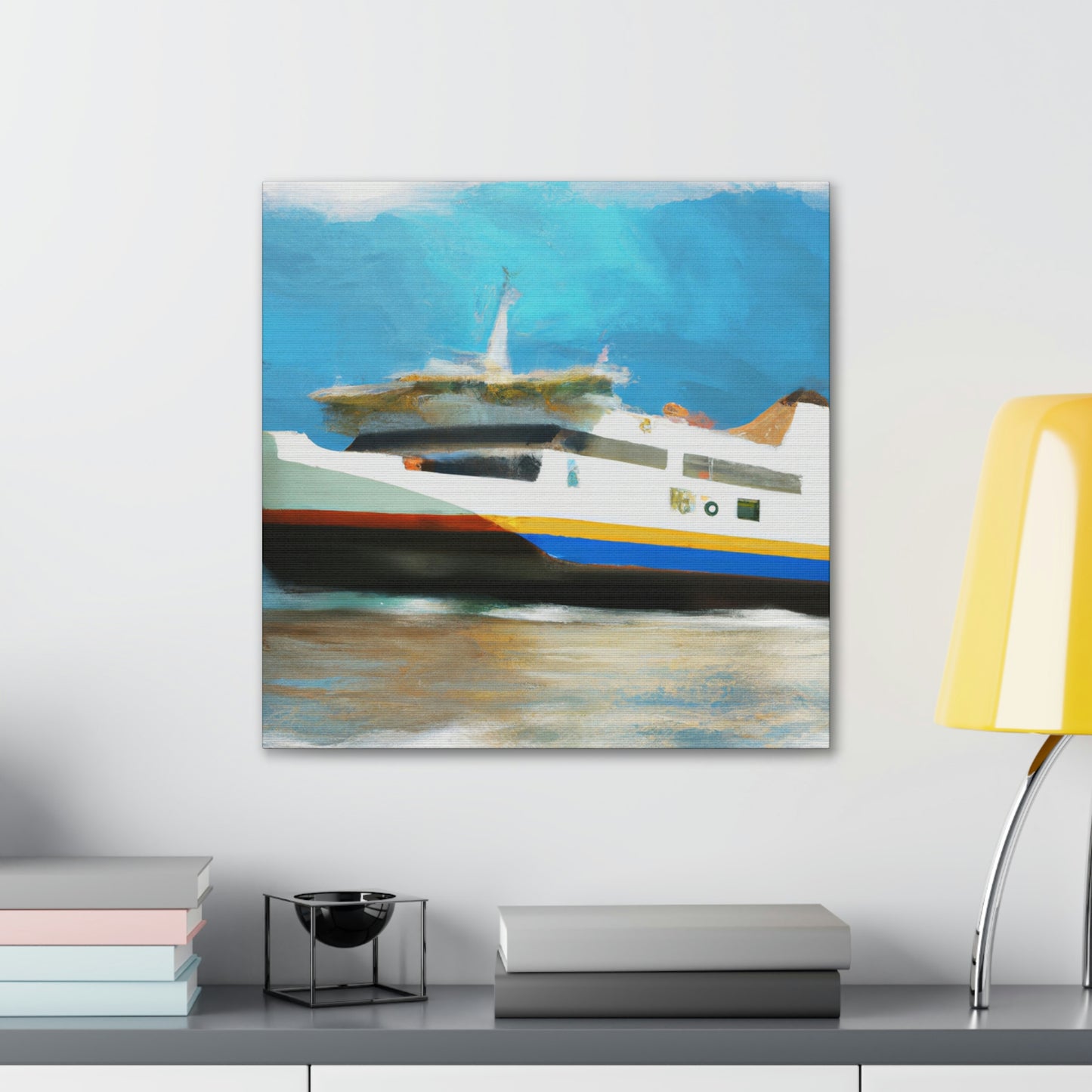 "Ferry on a Journey" - Canvas