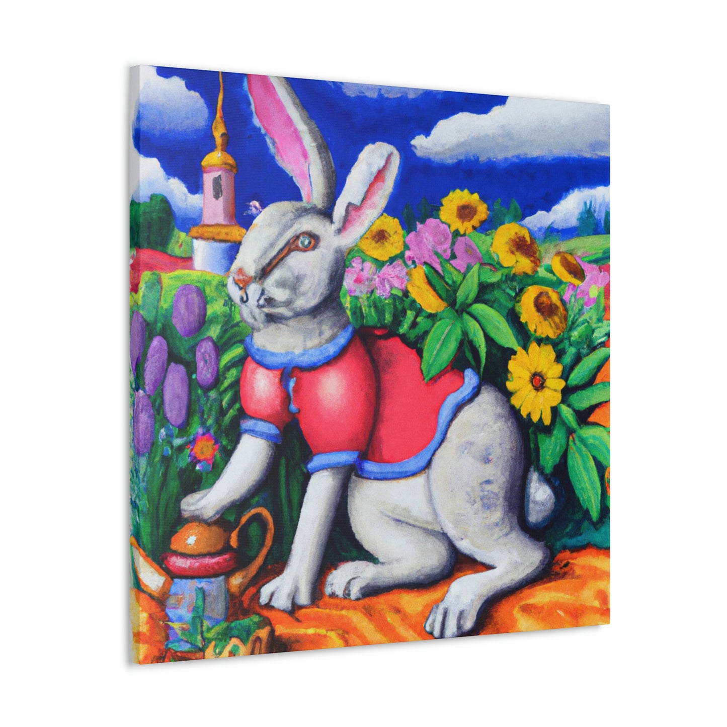 Rabbit in Baroque Style - Canvas