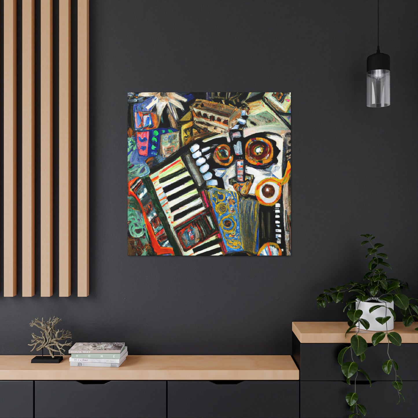 Accordion in Abstraction - Canvas