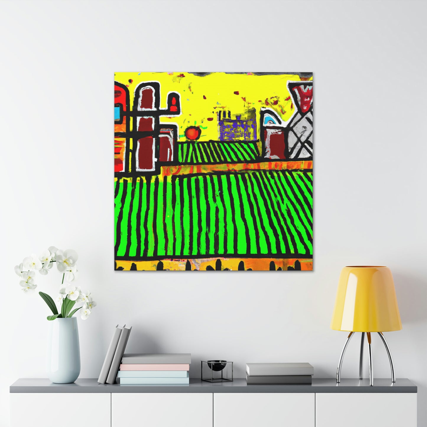 Harvesting Crops Abloom - Canvas