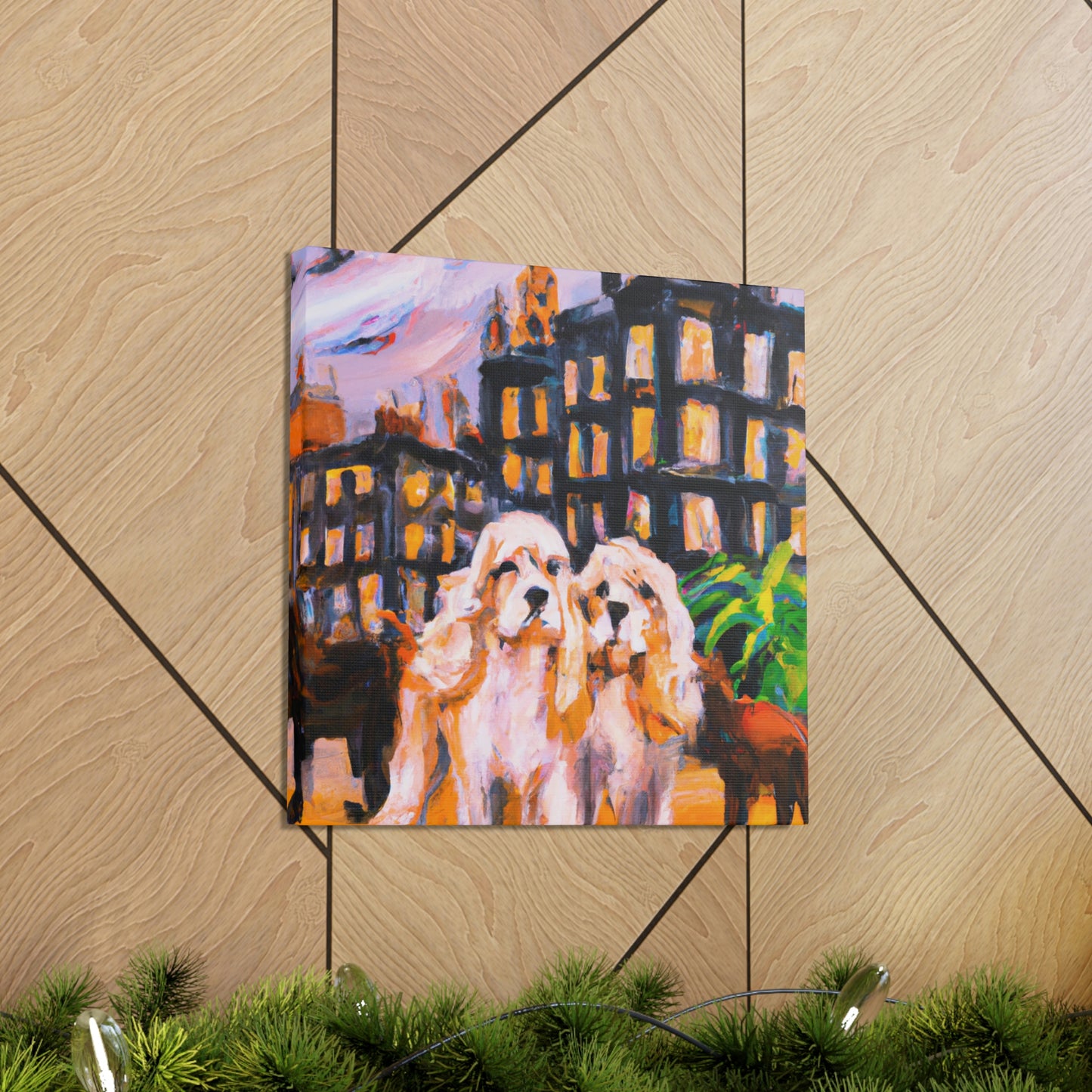 "Cocker Spaniel Unleashed" - Canvas