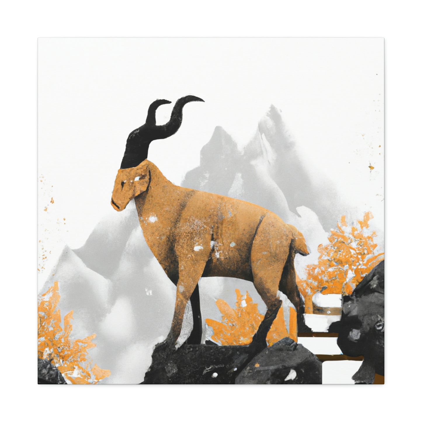 Mountain Goat Splendor. - Canvas