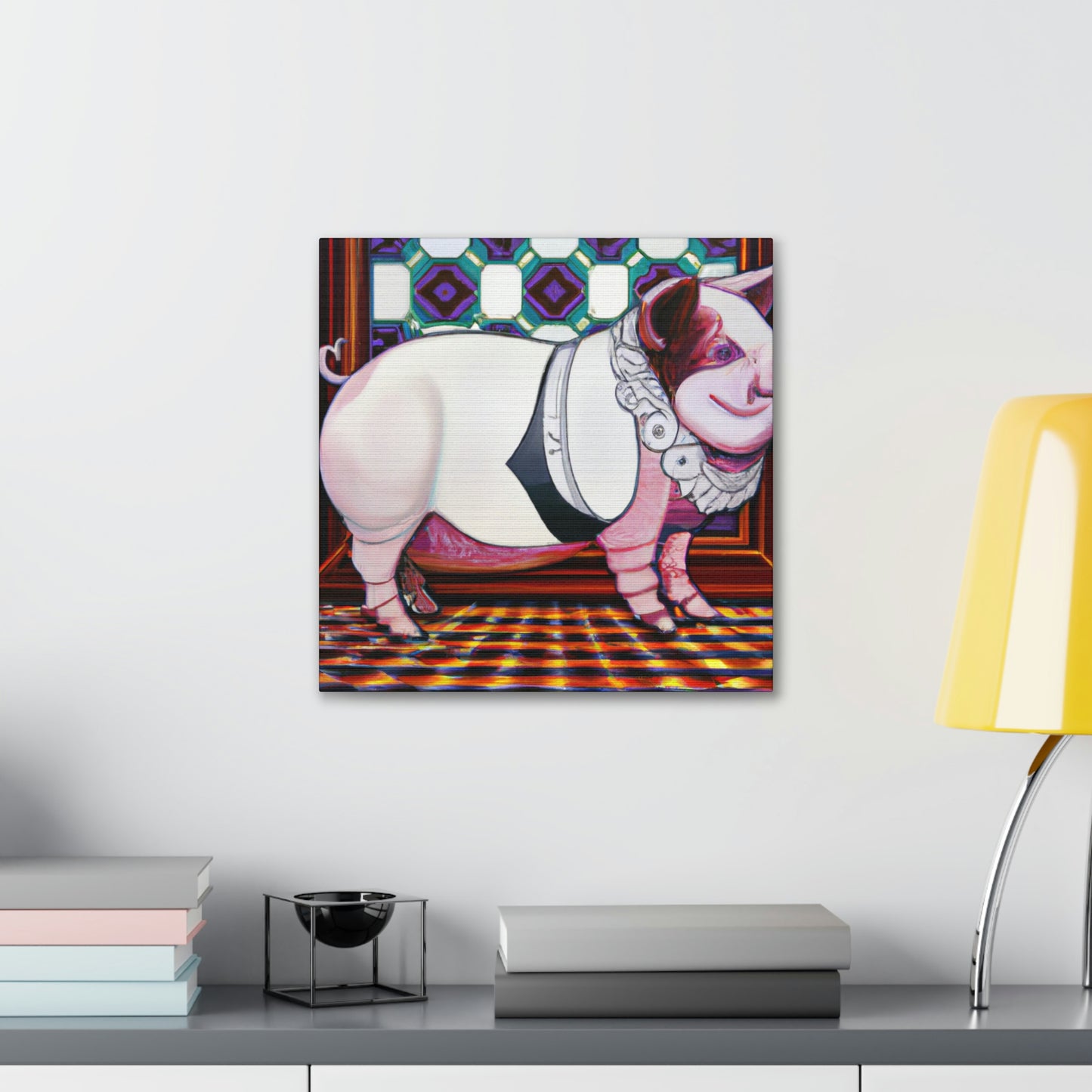 "Piggy Power Dance!" - Canvas