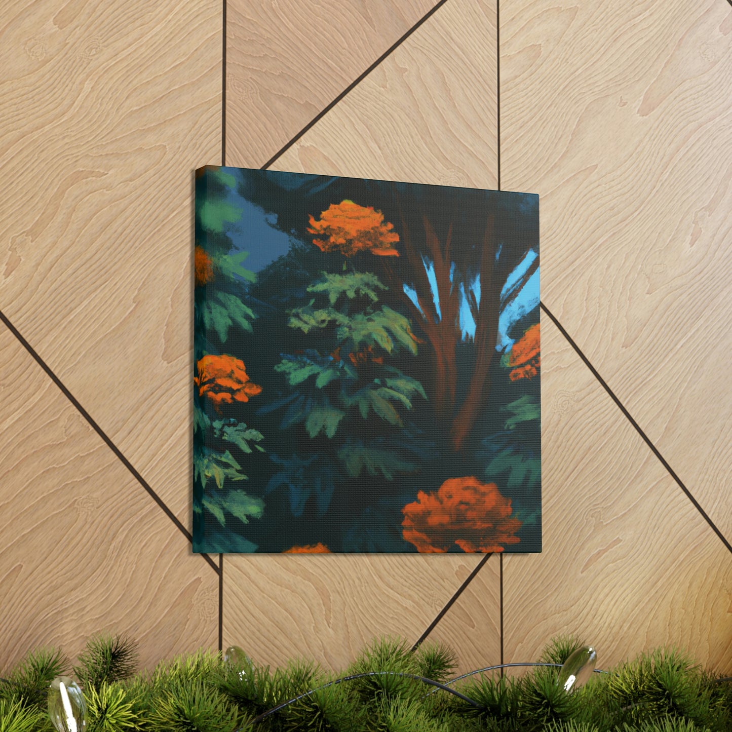 Marigolds in Bloom - Canvas