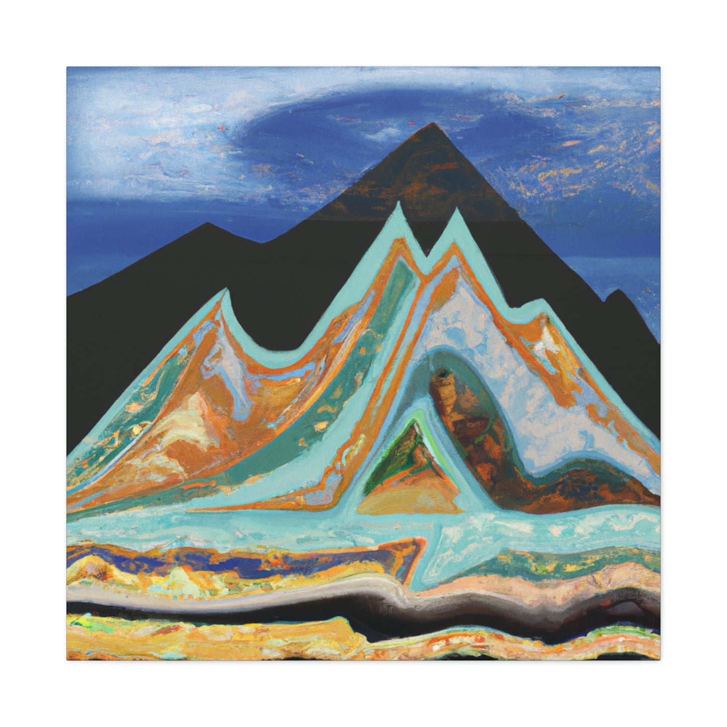 Mountain Mystique Painting - Canvas