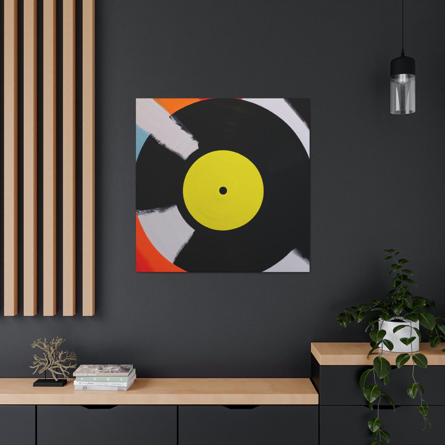 Vinyl Record Elegance - Canvas