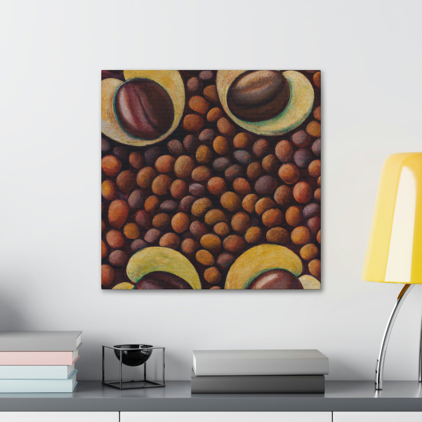 "Coffee Bean Harvesting" - Canvas