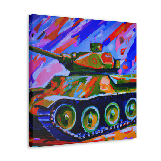 "Tank in Fauvist Hues" - Canvas