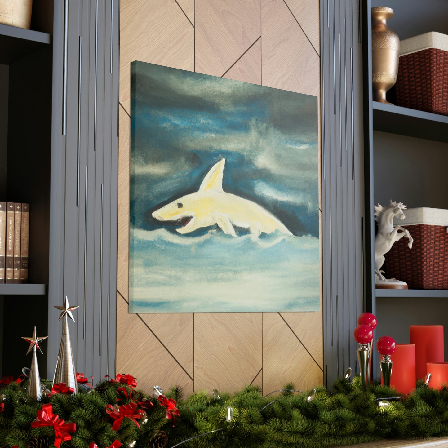 "Shark in the Sky" - Canvas