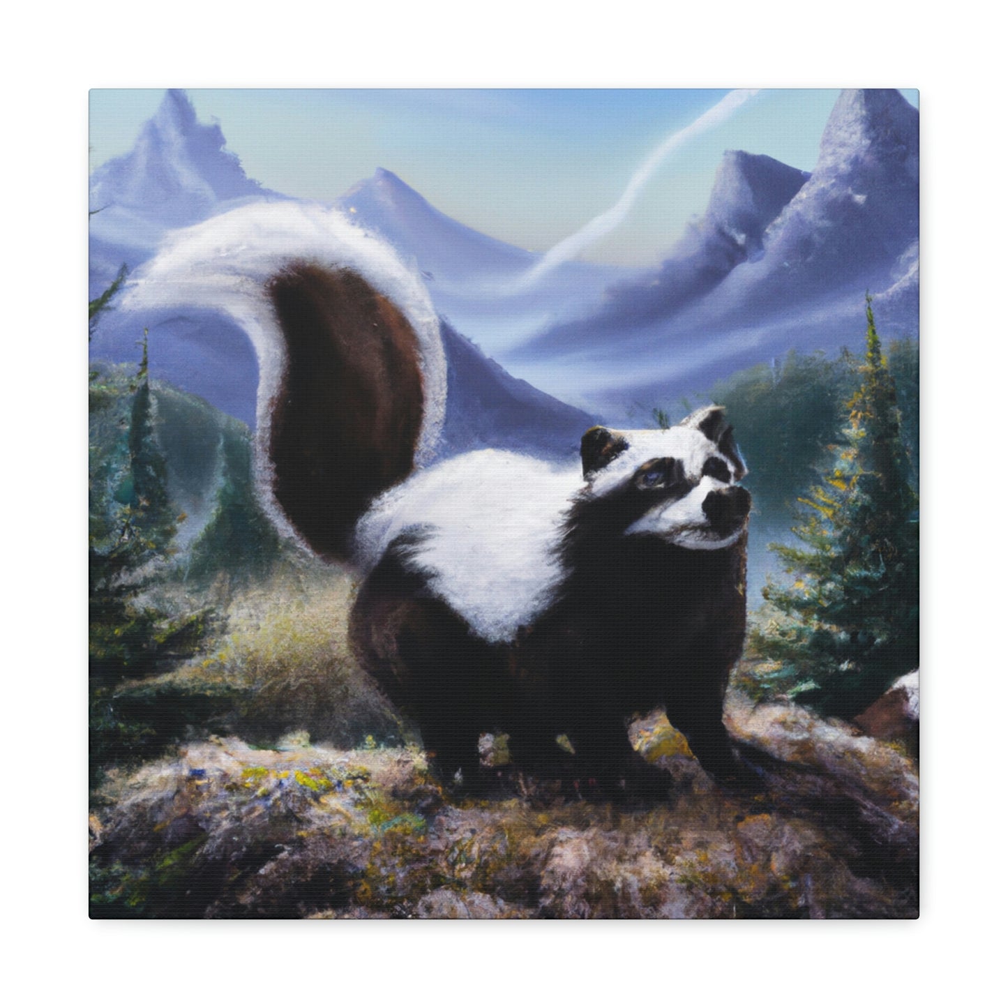 Skunk in Baroque. - Canvas