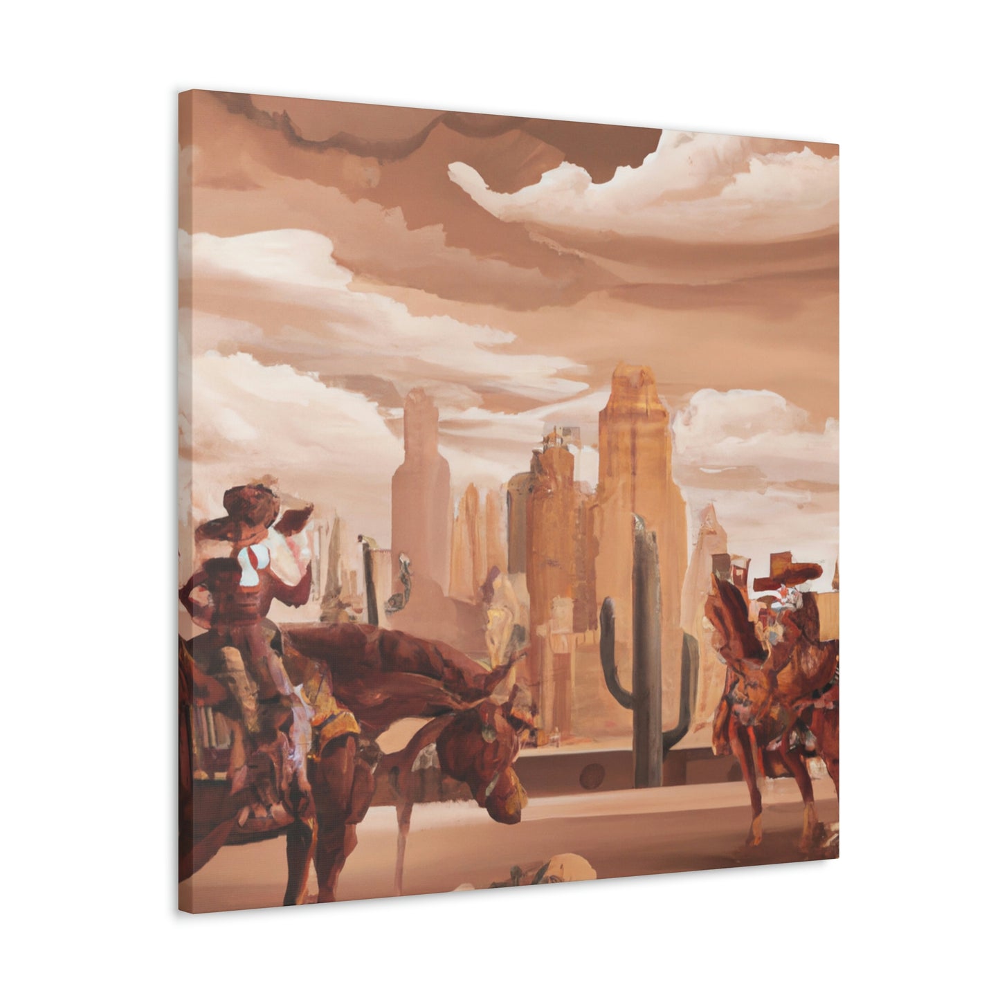 Modern Western Desertscape - Canvas