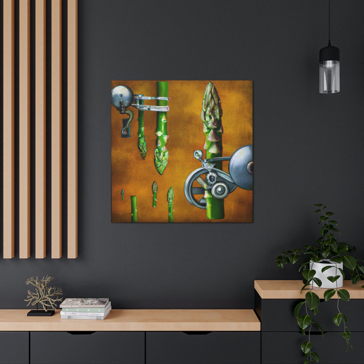 Asparagus in Steampunk - Canvas