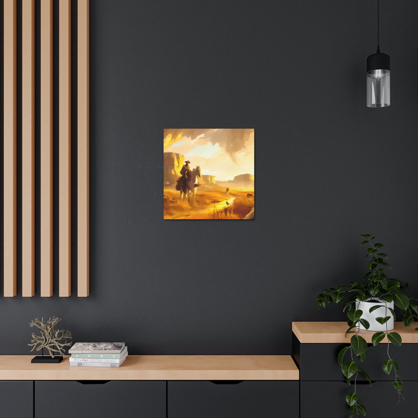 Western Landscape Dawn - Canvas