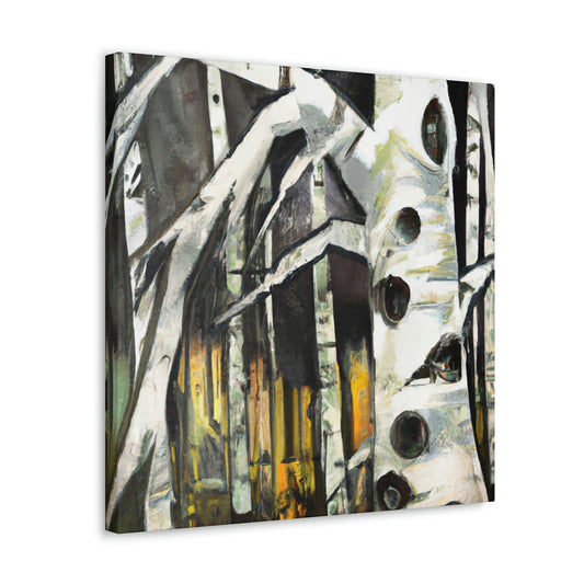 Birch Tree Expressionism - Canvas