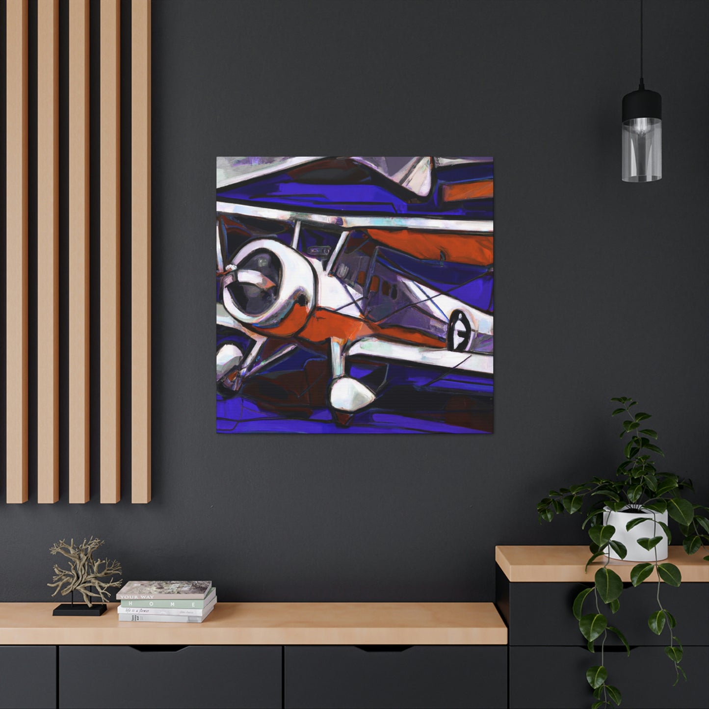 "Vintage Plane Flight" - Canvas