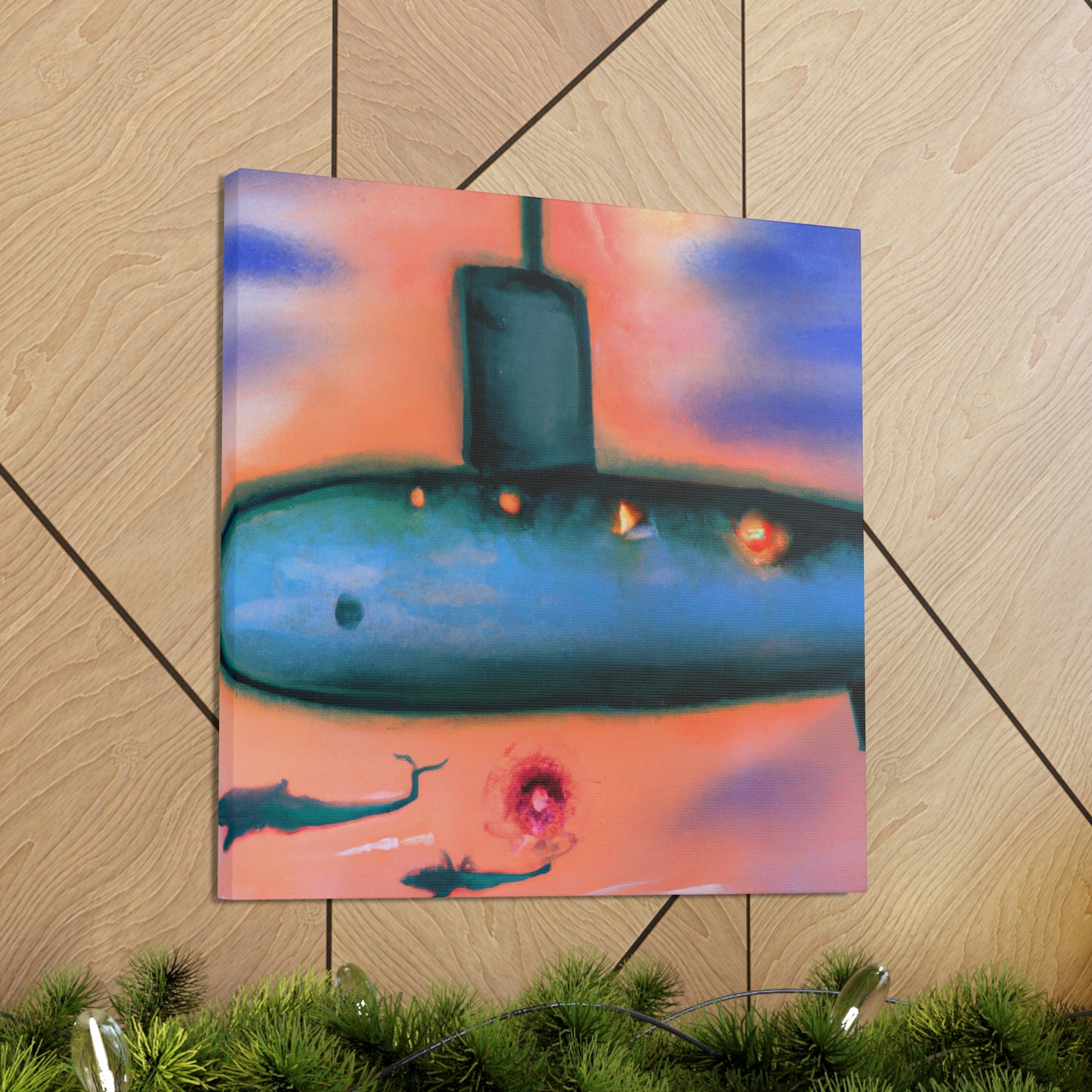 "Submarine in Expressionism" - Canvas