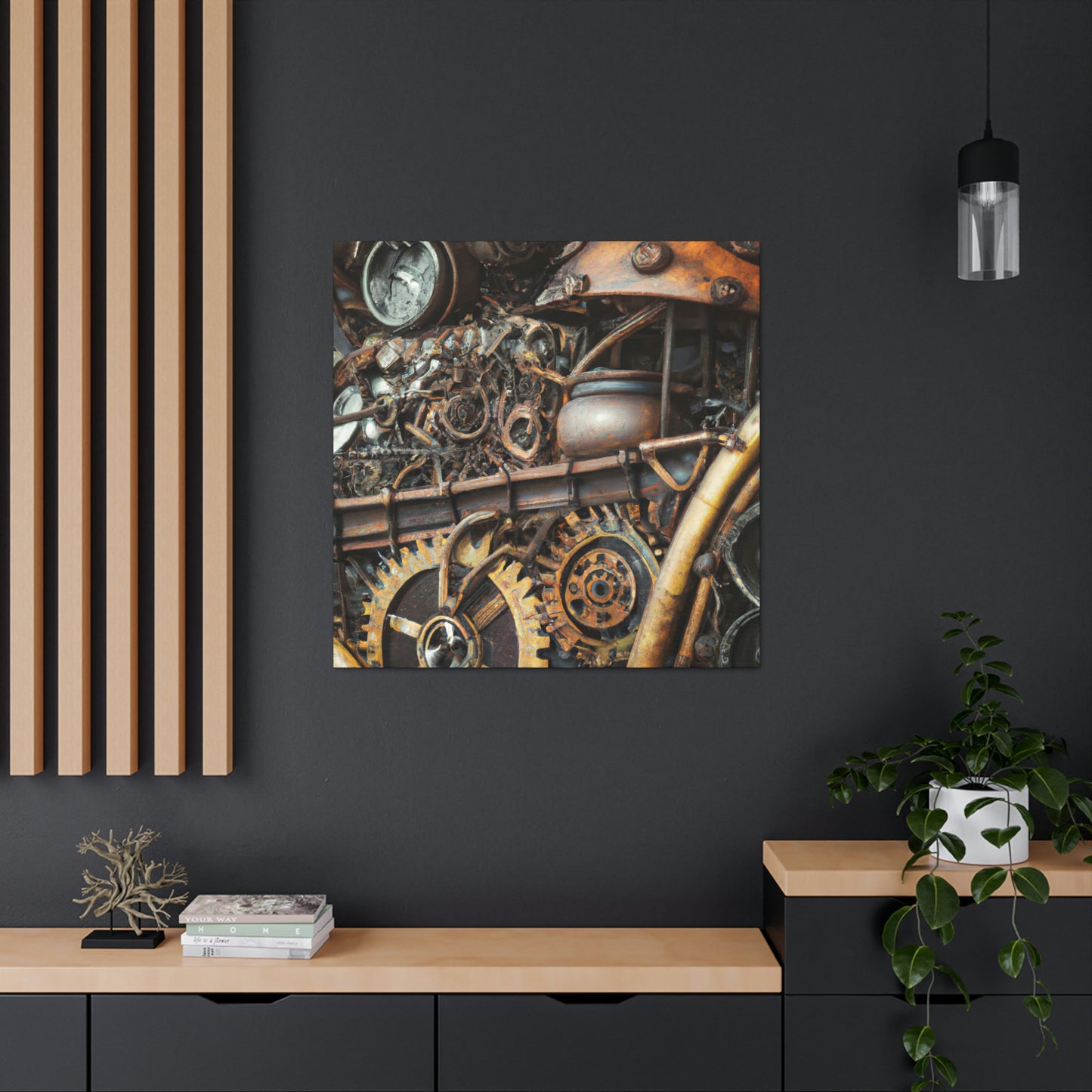 Gilded Clockwork Wonders - Canvas