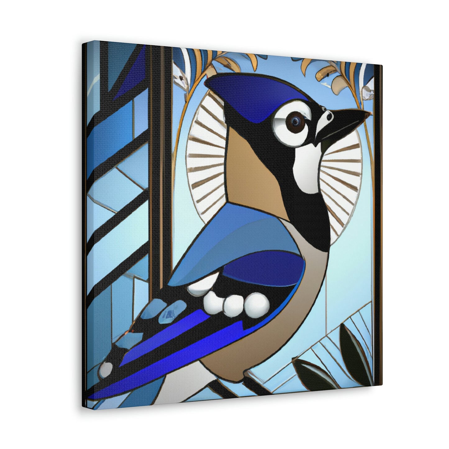 "Midnight Blue Jay Dream" - Canvas