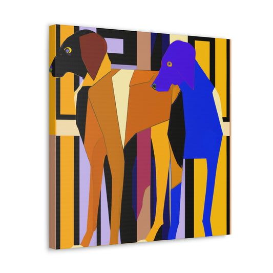 "Ridgeback with Art Deco" - Canvas