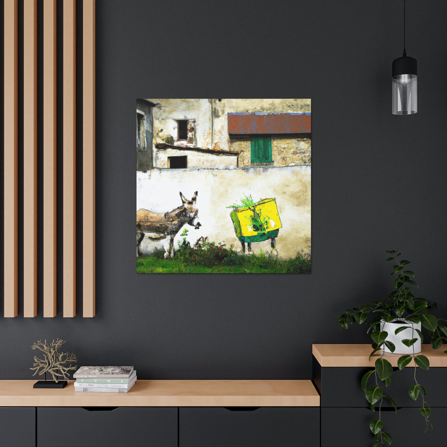 "Donkey Street Mural" - Canvas