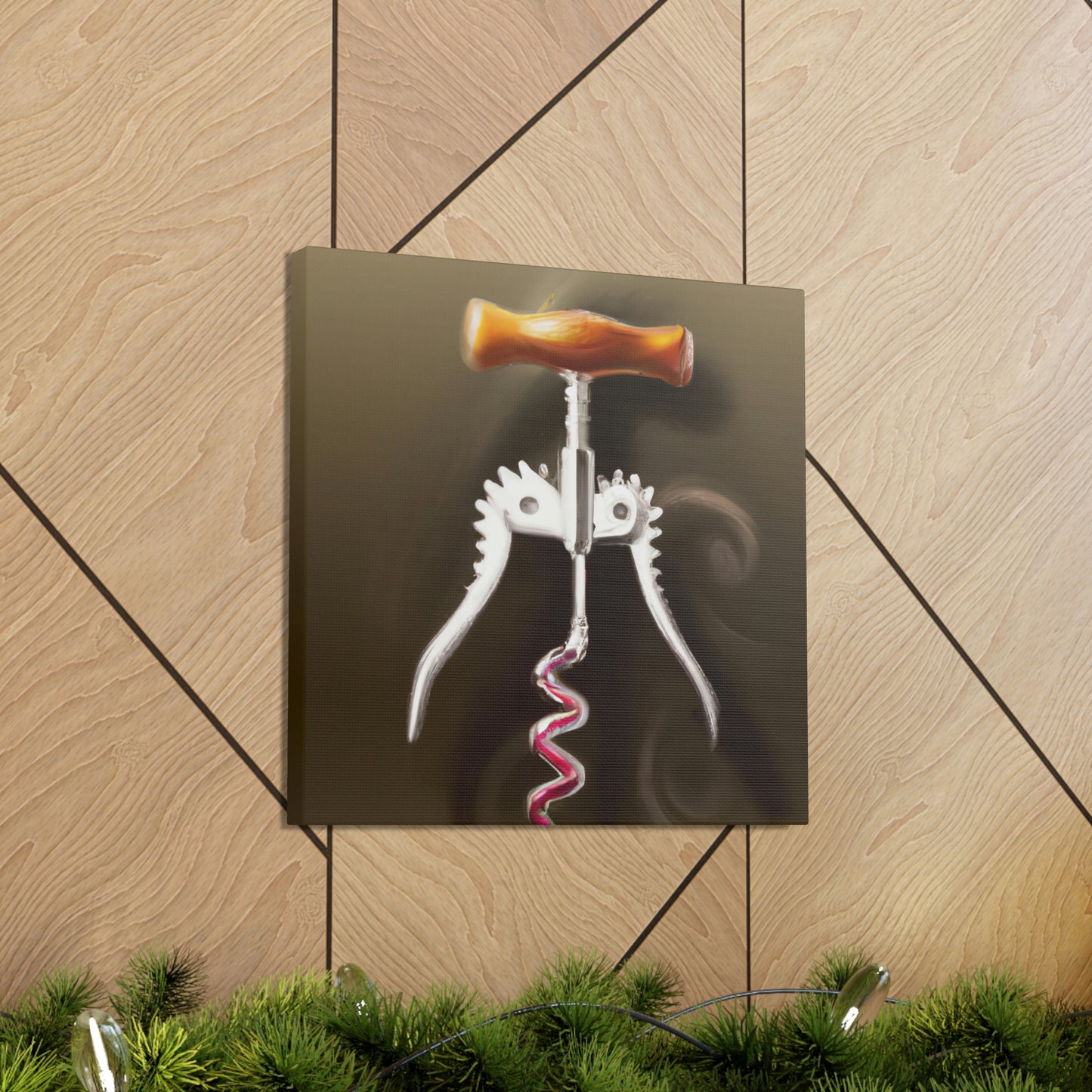 "Corkscrew Twisting Metal" - Canvas