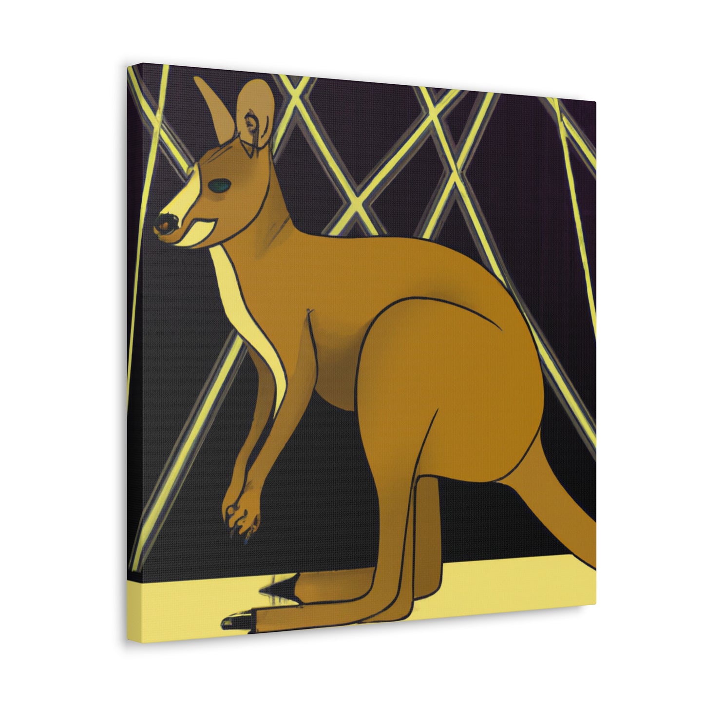 "Gleaming Wallaby Splendor" - Canvas