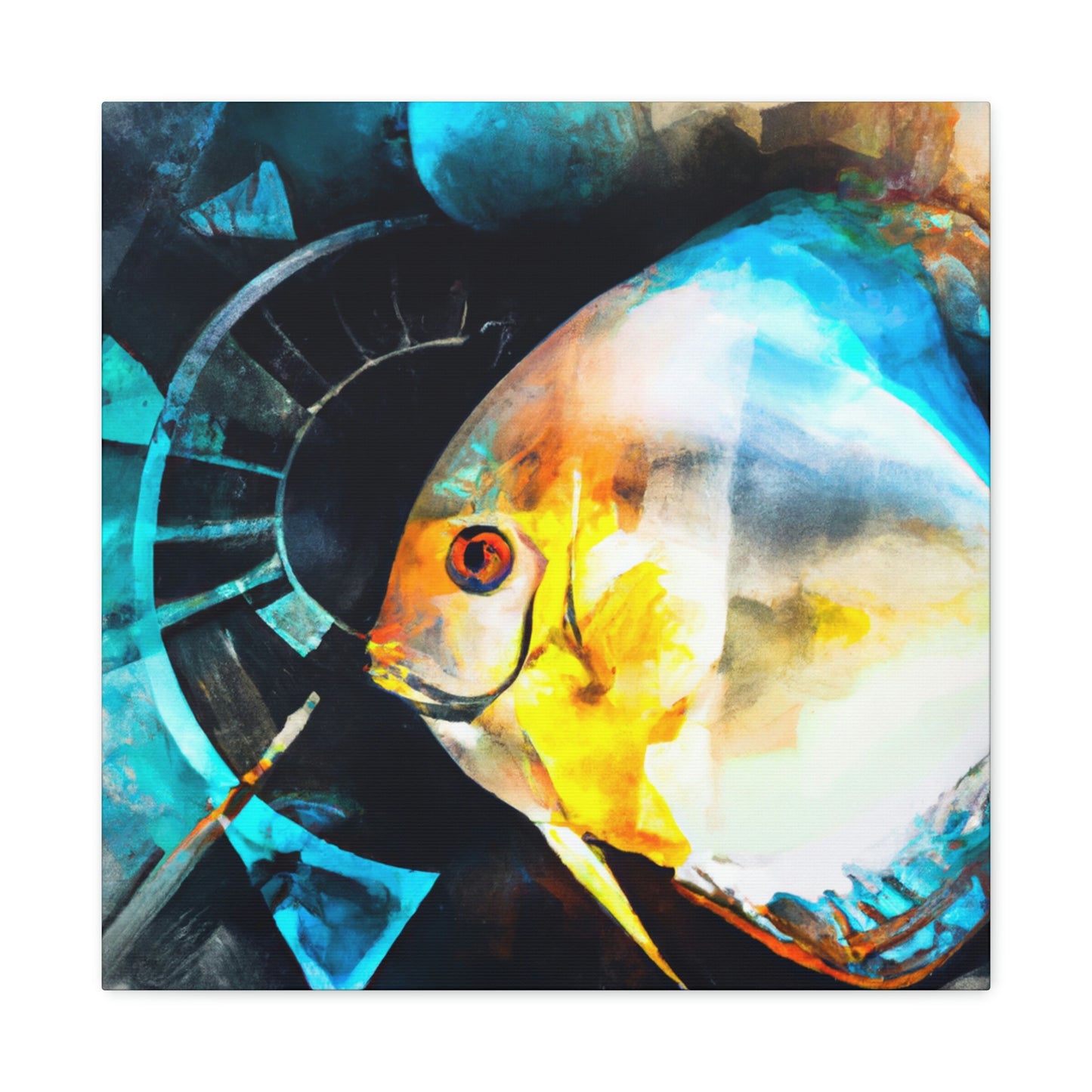 Discus in Reflection - Canvas