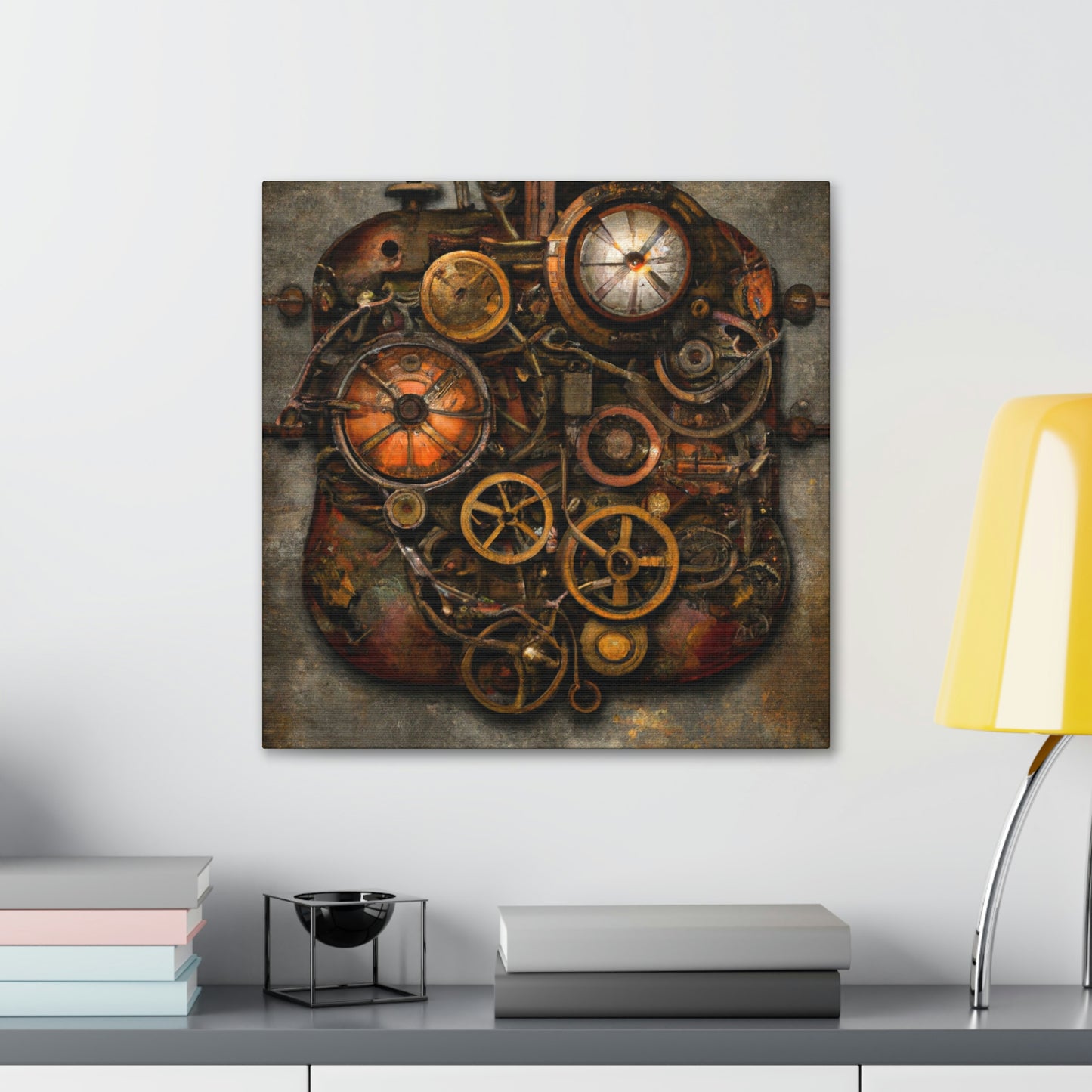 Clockwork Cloudscape Dreaming - Canvas