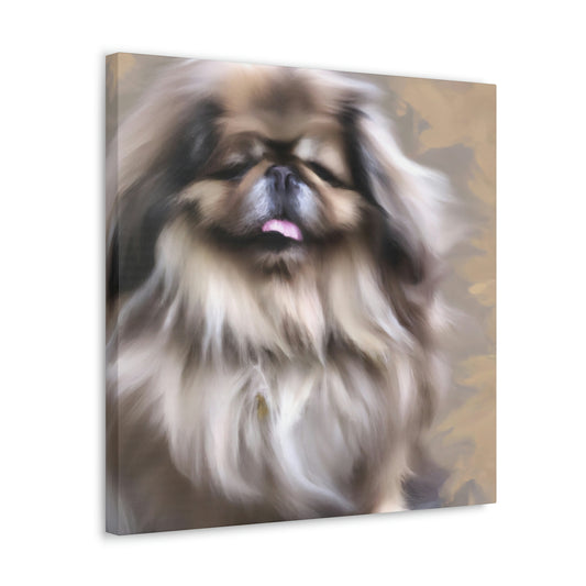 "Pekingese at Playtime" - Canvas