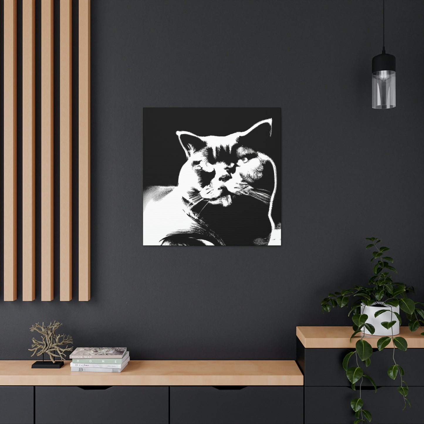 "Pop Britannia Cat Portrait" - Canvas