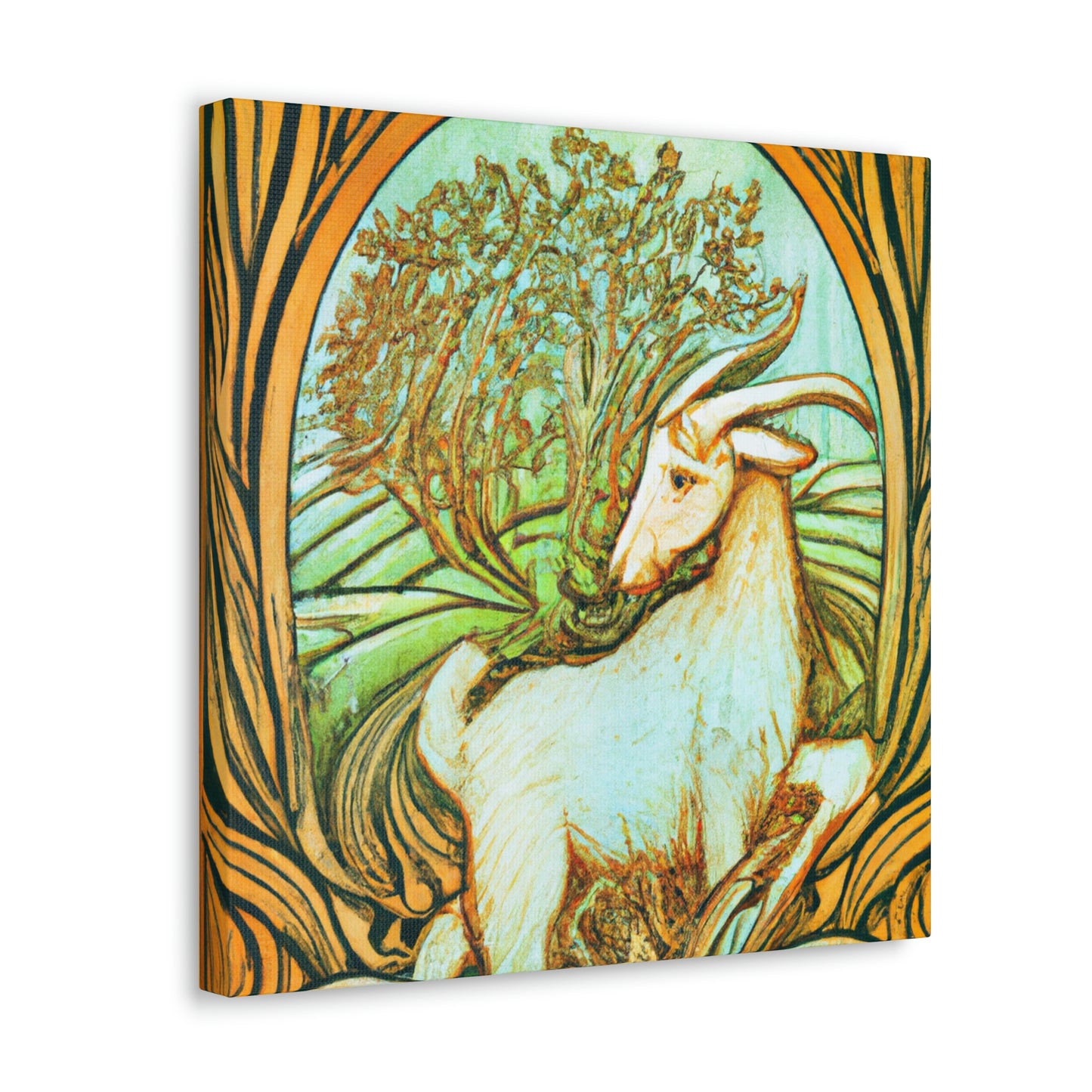 "Goat of Art Nouveau" - Canvas