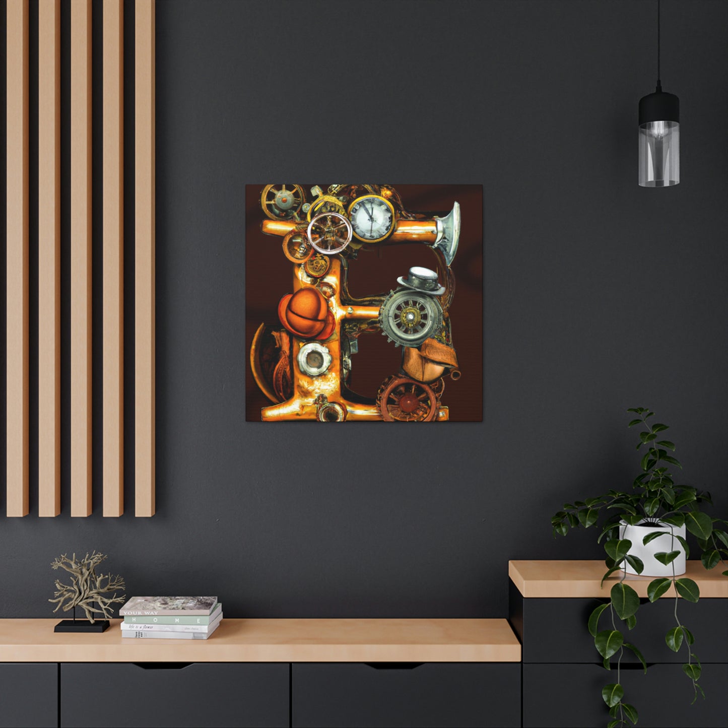 Steam-Powered Reflection - Canvas