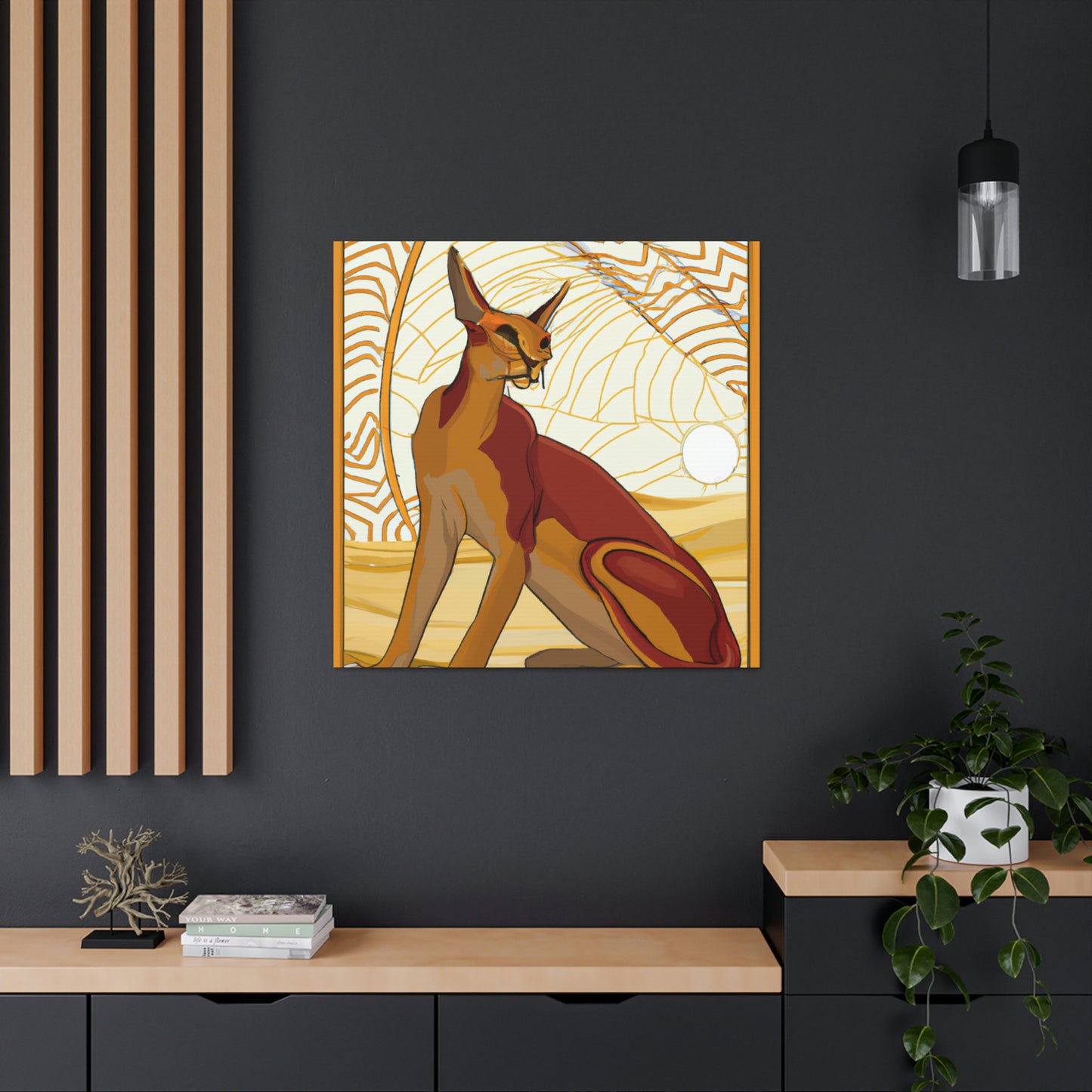 Radiant Caracal Splendor - Canvas