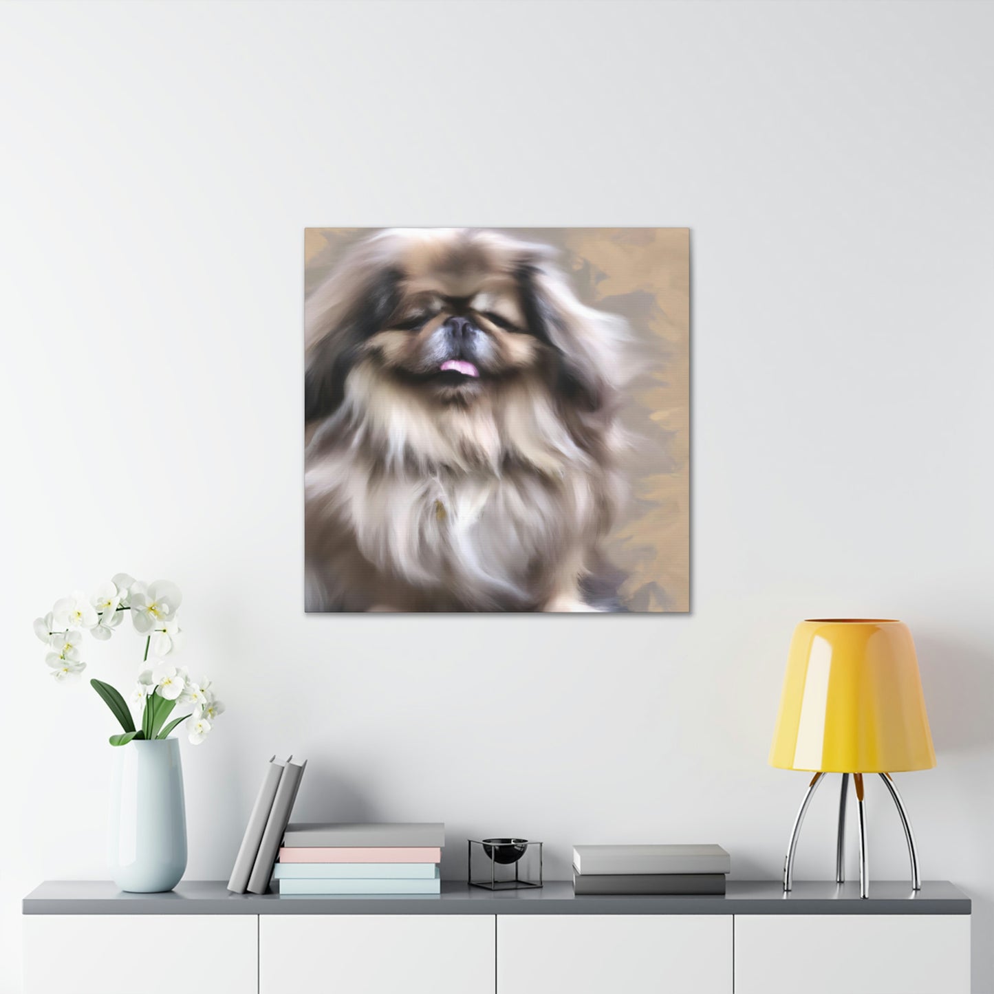 "Pekingese at Playtime" - Canvas