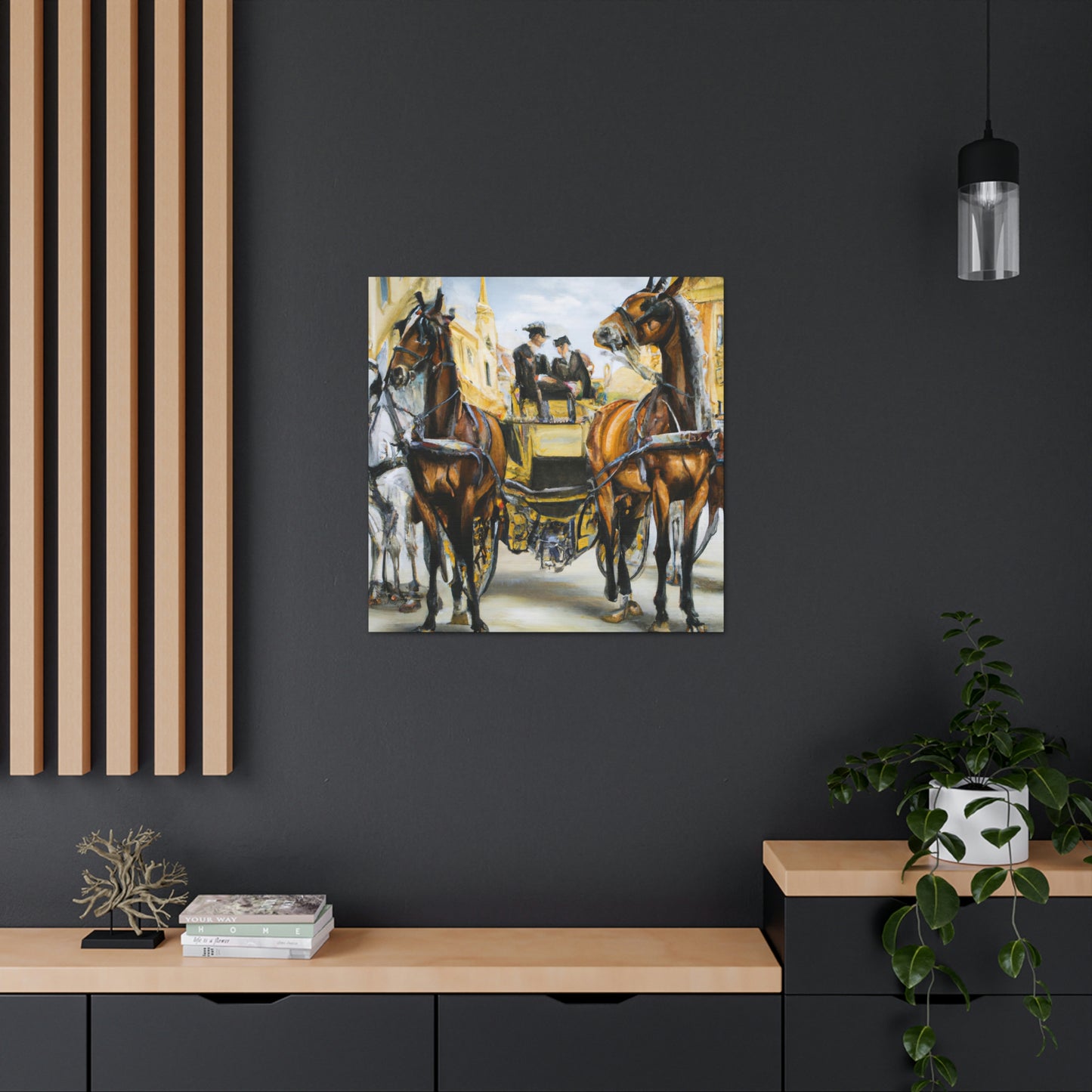 "Riding in a Carriage" - Canvas